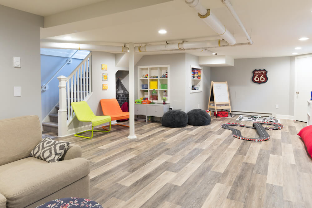 How to Turn an Old Basement Into the Most Loved Room in the House 